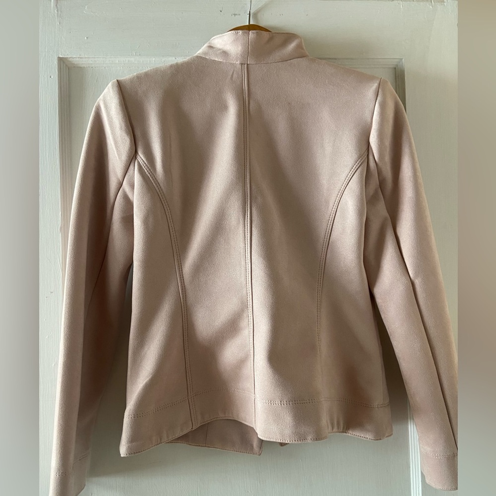 White House Black Market Ultra Suede Jacket Size 4 - Picture 3 of 5